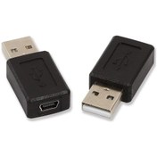 Resim Mini Usb Dişi Usb Erkek Dönüştürücü Mını Usb Çevirici 5 Pin 