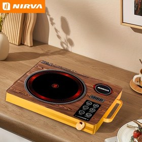 Resim Ev, Kamp ve Ofis için Nirva Elektrikli Ocak - Hızlı Isınan Kızdırma İndüksiyonlu Ocak, Yanmaz Tutacaklı Taşınabilir Pişirme Aleti, Kompakt Tasarım (2200W), Tüm Tencere Türleriyle Uyumlu, Modern Mutfak Ekipmanı, Paslanmaz Çelik Yüzey 
