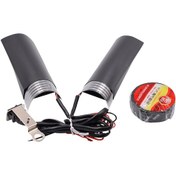 Resim Jeehugo 12v Motosiklet Isıtmalı El Tutucu Kılıfı - Sıcaklık Ayarlı 30-60 C Su Geçirmez Pet Metal Folyosu Tüm Modeller İçin 