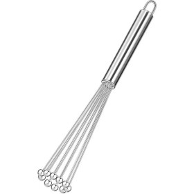 Resim Paslanmaz Çelik Boncuk Çırpıcı Kaymaz Kırılmaz Yumurta Süt Krema Sos Çırpıcısı Pratik Karıştırıcısı 