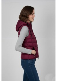 Resim Baglan Kadın Kapüşonlu Spor Yelek 5000 Bgl-st04894 Bordo 