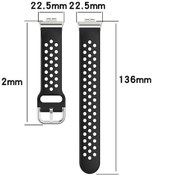 Resim Sones Huawei Watch Fit 18mm Spor Stil Silikon Düz Renk Watch Band 