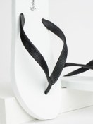 Resim Bermody Erkek Rahat Parmak Arası Beyaz Plaj Terliği Flip Flops 