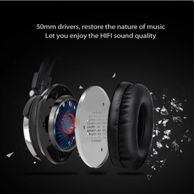 Resim Mavi Oneodio Kulak Üstü Kulaklıklar Hifi Studio Dj Kulaklık Kablolu Monitör Müzik Oyun Kulaklığı Kulaklık Telefon Bilgisayar Pc Ile Mic 