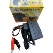 Resim Ata Elektronik 6 Volt Aküler İçin 1 Amper Şarj Cihazı Maşalı Timsah Kablolu 
