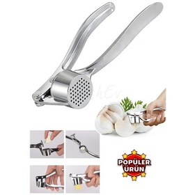 Resim Nishev Sarımsak Ezici / Paslanmaz Çelik Sarımsak Ezeceği - Sarımsak Sıkacağı 