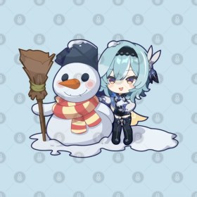 Resim Eula Kardanadam Tasarımlı Genshin Impact Temalı Sıcak Içecek Kupası 