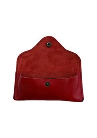 Resim Ln Leather Gerçek Deri Gözlük Kılıfı Kırmızı 