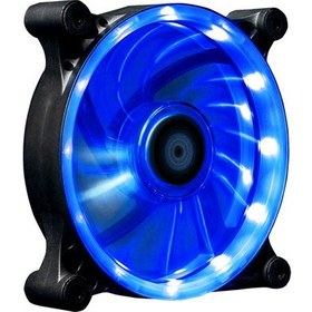 Resim Xigmatek SEII-F1251 Solar Eclipse II 120x120x25 mm Mavi Led Işıklı Kasa Fanı 