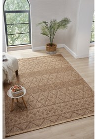 Resim Loopy Kahve Halı Salon Oturma Odası Çocuk Odası Yatak Odası Halısı 620 Kahve 