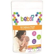 Resim Bebsi Süt Saklama Poşeti 10 Adet 