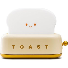 Resim Symbee Type-c Şarjlı Ayarlanabilir Parlaklık Ve Hafızalı Ekmek Kızartma Makinesi Gece Lambası - Sarı Renk Sarı 