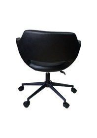 Resim Bilgisayar Sandalyesi Çalışma Koltuğu Siyah Metal Ayaklı Siyah Re 