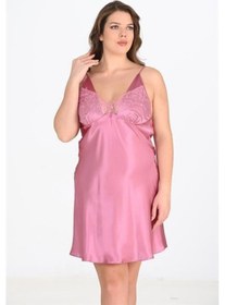 Resim Findit Büyük Beden 2li Gülkurusu Sabahlık Takımı Bigsize 6204 Ekru 