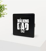 Resim Kişiye Özel The Walking Dad Tasarımlı Siyah Metal Sigara Tabakası N11.2017 