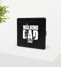 Resim Kişiye Özel The Walking Dad Tasarımlı Siyah Metal Sigara Tabakası N11.2017 