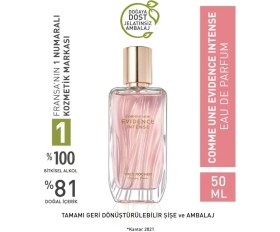 Resim Aromatik Kokuya Sahip Yves Rocher Comme Une Evidence Intense Kadın Parfümü 50 ml 