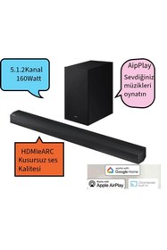 Resim Samsung 2024 Yılı Gerçek 5.1.2 Kanallı Ses Q-Symphony Soundbar 
