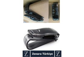 Resim Dayanıklı Araç Içi Tüm Güneşlikler Hasar Önleyici Kart Ehliyet Ruhsat Gözlük Tutacağı Klips 5 Adet 