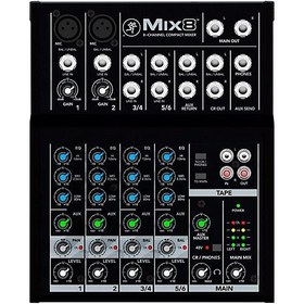 Resim Mackie Mix8 8 Kanal Deck Mixer 