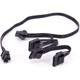 Resim Modüler Power Kablosu 6 Pin 4 Ide Kablo Corsair Power Kablosu 6 P 