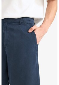 Resim Defacto Relax Fit Tensel Bermuda Şort E0804ax25smnv175 Lacivert 