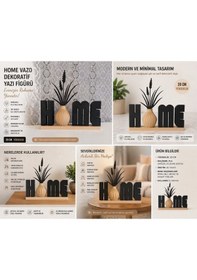 Resim Home Dekoratif Yazı & Vazo Seti 20 Cm 3d Baskı Pla Modern Ev Dekoru Çok Renkli 