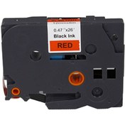 Resim Genel Markalar BROTHER P-Touch TZE-431 KIRMIZI ETIKETE SIYAH (12mm x 8m) Etiket 