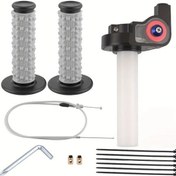 Resim Tongdashop Xhmoto Siyah 110-250cc Off-road Motosiklet Atv Gaz Kumandalı Büyük Burgu Kol 