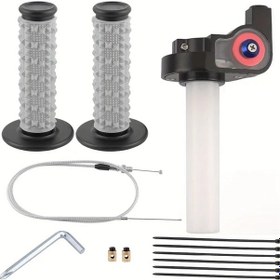 Resim Tongdashop Xhmoto Siyah 110-250cc Off-road Motosiklet Atv Gaz Kumandalı Büyük Burgu Kol 