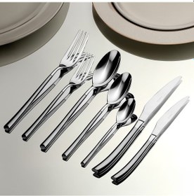 Resim Elegance Saten 12 Kişilik 84 Parça Kutulu Çatal Kaşık Bıçak Takım 