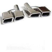 Resim W20519-006s W205 2019- Arka Egzoz Ucu Set Krom Yeni C Oem No: 