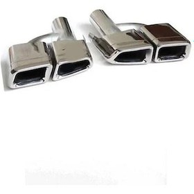 Resim W20519-006s W205 2019- Arka Egzoz Ucu Set Krom Yeni C Oem No: 