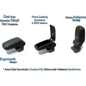 Resim Niken Renault Megane 4 2016 Sonrası Uyumlu Kol Dayama Kolçak 