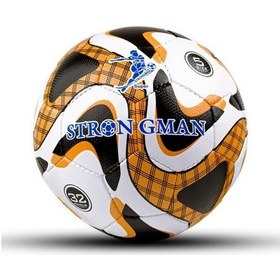 Resim Strongmen 4 Astarlı Suni Deri Sert Zemin Halı Saha Futbol Topu No:5 Cs-606 Beyaz Turuncu 