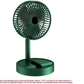 Resim Usb Şarj Edilebilir Sessiz Katlanabilir Elektrikli Vantilatör 3v Yeşil No Anahtarı, 