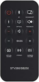 Resim VINABTY JBL Sinema Soundbar SB250 STV280 Sinema Soudbase 2.2 Sound Bar ile Uyumlu Yedek Uzaktan Kumanda 