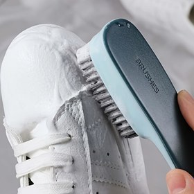 Resim 1 adet Uzun Sap Tutma Ayakkabı Fırçası Yumuşak Kıl Fırça Temizleme Aracı 