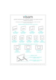 Resim Visam Siena Mat Krom Gömme Rezervuar Kumanda Paneli Basma Butonu Mat Krom 