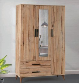 Resim Bera Atlantik Çam 3 Kapılı Yakut Dolap 