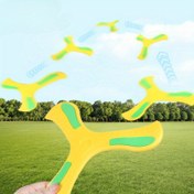 Resim 1 adet Tri-Blade EVA Boomerang - Renkli Açık Hava Sporları Boomerang Aile Eğlencesi, Egzersiz ve Koordinasyon Oyunu, Kamp ve Açık Hava Aktiviteleri için İdeal, Spor Ekipmanı | Oyunlu Tasarım | Eva Boomerang, Açık Hava Oyuncakları 