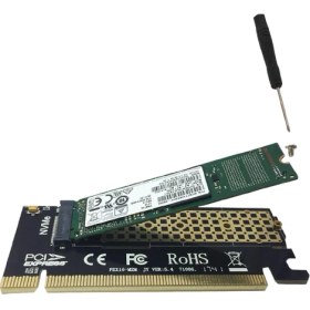 Resim Platoon M.2 Pcie Nvme Or Pcie Ahcı SSD To Pcie 3.0 X4 Adapter Card 16X Nvme SSD Çevirici 