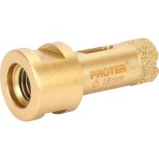 Resim Proter Gold M14 Elmas Granit Mermer Delme Panç 18 mm 