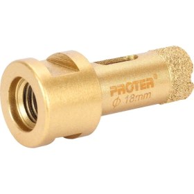 Resim Proter Gold M14 Elmas Granit Mermer Delme Panç 18 mm 
