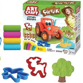 Resim Çiftlik Oyun Hamur Seti 200 Gr. - Oyun Hamuru Seti - Hamur Setleri - Hamur Kalıpları Renkli 