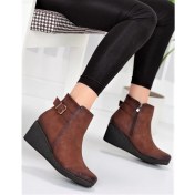 Resim Bags Shoes White Angel 001122-007 Kadın Dolgu Taban Tokalı Günlük Bot 