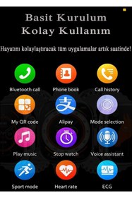 Resim TECHNO SHOP Akıllı Saat Gsultra8 49mm Ios Android Uyumlu 2.02 Ekran Çift Kordonlu Gümüş Kasa 