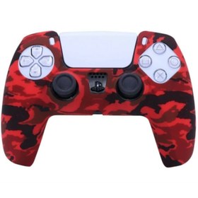 Resim CAFELE Kırmızı Kamuflaj Ps5 Joystick Kol Koruyucu Kılıf 