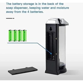 Resim Smartgift Sensörlü Sıvı Sabunluk 500ML Dezenfektanlık Fotoselli Otomatik Sıvı Sabunluk 