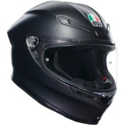 Resim Agv K6 S Mono Matt Siyah Kapalı Motosiklet Kaskı 